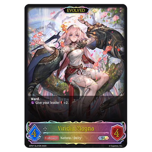 Viridia Magna BP07-SL21EN card from the Shadowverse: Evolve set Verdant Steel