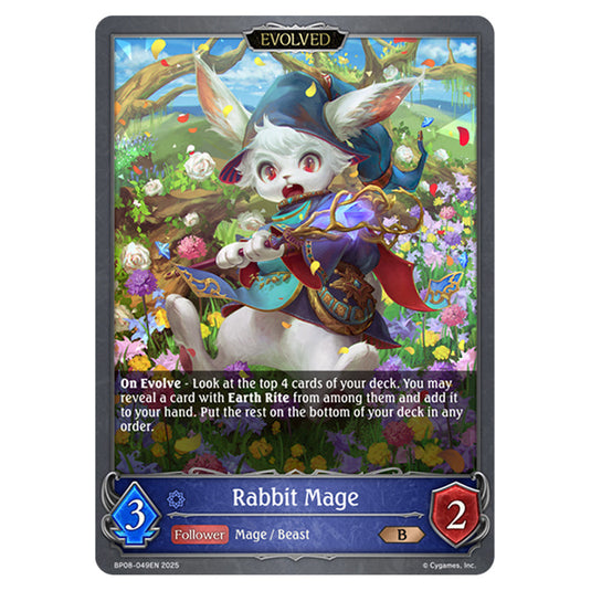 Rabbit Mage BP08-049EN card from the Shadowverse: Evolve set Alterchaotica