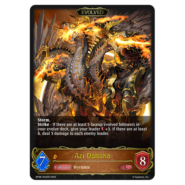 Shadowverse Evolve - Alterchaotica - Azi Dahaka - BP08-054EN