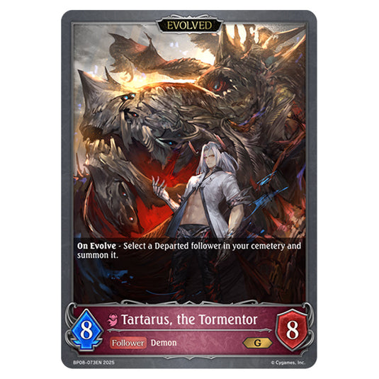 Tartarus, the Tormentor BP08-073EN card from the Shadowverse: Evolve set Alterchaotica