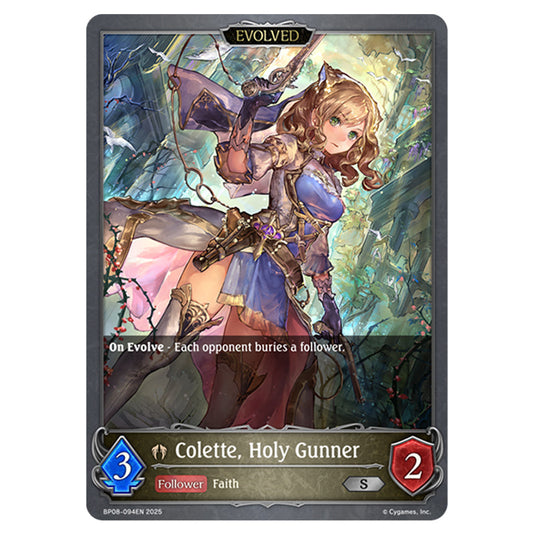 Colette, Holy Gunner BP08-094EN card from the Shadowverse: Evolve set Alterchaotica