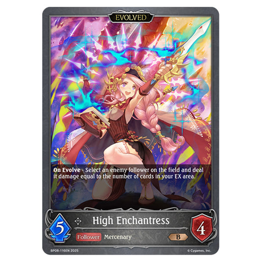 High Enchantress BP08-116EN card from the Shadowverse: Evolve set Alterchaotica