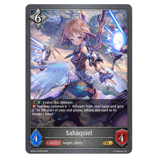 Sahaquiel BP08-P25EN card from the Shadowverse: Evolve set Alterchaotica