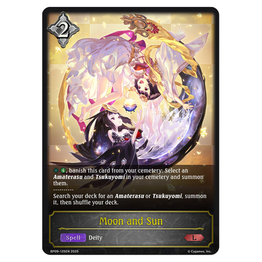 Moon and Sun BP09-125EN card from the Shadowverse: Evolve set Duet of Dawn and Dusk