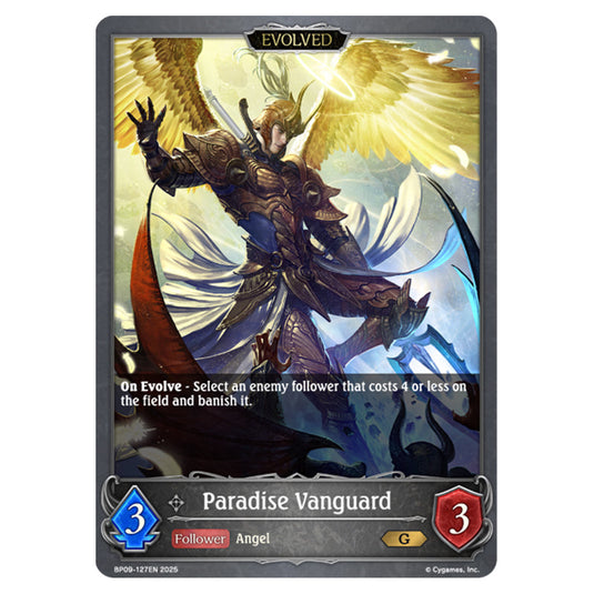 Paradise Vanguard BP09-127EN card from the Shadowverse: Evolve set Duet of Dawn and Dusk