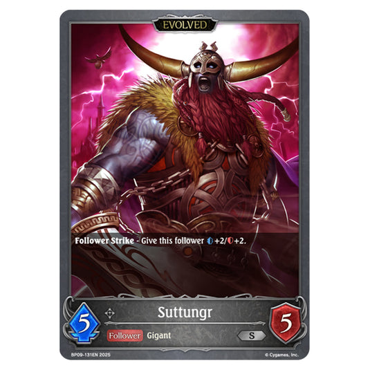 Suttungr BP09-131EN card from the Shadowverse: Evolve set Duet of Dawn and Dusk