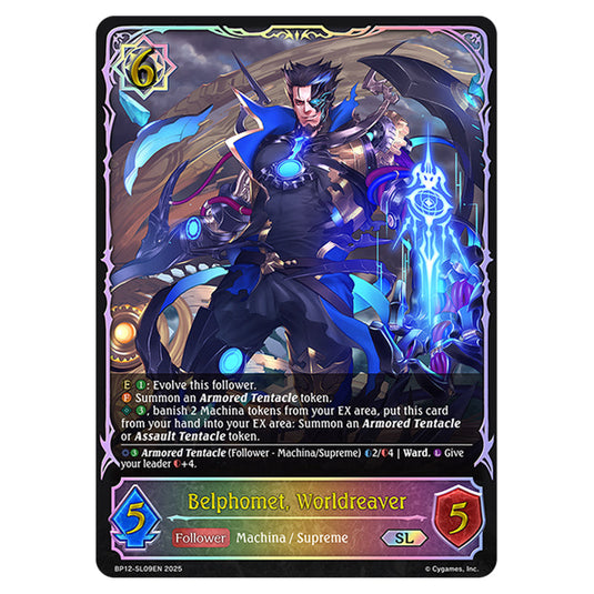 Belphomet, Worldreaver BP12-SL09EN card from the Shadowverse: Evolve set Worldreaver's Descent & Dominion of Darkness