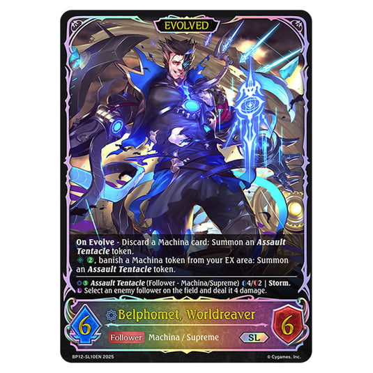 Belphomet, Worldreaver BP12-SL10EN card from the Shadowverse: Evolve set Worldreaver's Descent & Dominion of Darkness