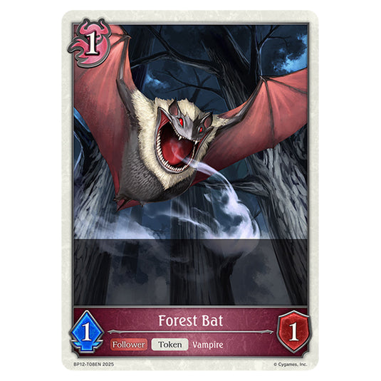 Forest Bat BP12-T08EN card from the Shadowverse: Evolve set Worldreaver's Descent & Dominion of Darkness