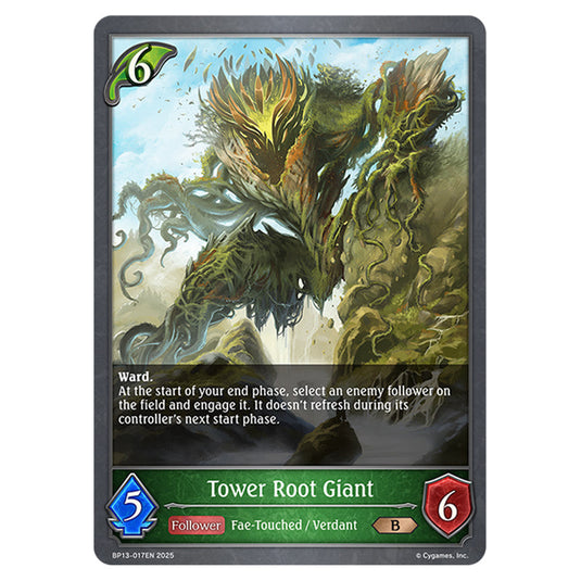 Tower Root Giant BP13-0117EN card from the Shadowverse: Evolve set Worldreaver's Descent & Dominion of Darkness