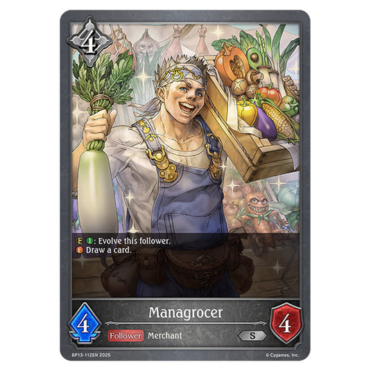 Managrocer BP13-112EN card from the Shadowverse: Evolve set Worldreaver's Descent & Dominion of Darkness