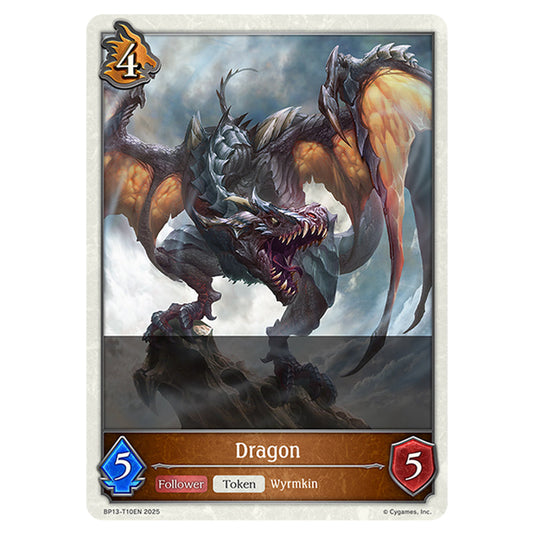 Dragon BP13-T10EN card from the Shadowverse: Evolve set Worldreaver's Descent & Dominion of Darkness