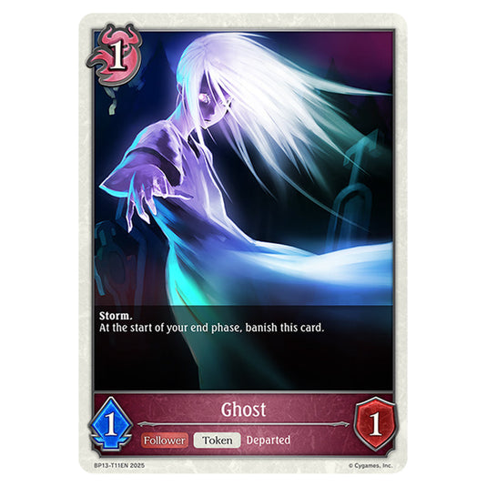 Ghost BP13-T11EN card from the Shadowverse: Evolve set Worldreaver's Descent & Dominion of Darkness