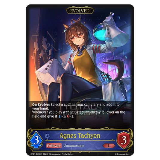 Shadowverse Evolve - CP01 - Umamusume: Pretty Derby - Agnes Tachyon (Evolved) - CP01-028EN