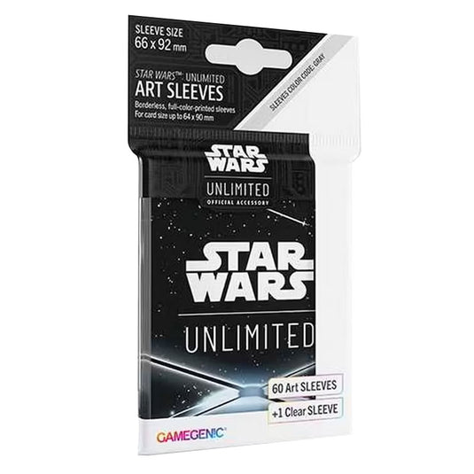 Gamegenic - Star Wars Unlimited - Art Sleeves - Card Back Black (60 Sleeves)