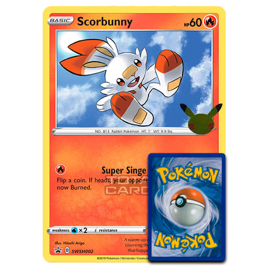 Pokemon - Scorbunny - Oversized Jumbo Card (SWSH002) Pokemon - Scorbunny - Oversized Jumbo Card (SWSH002)