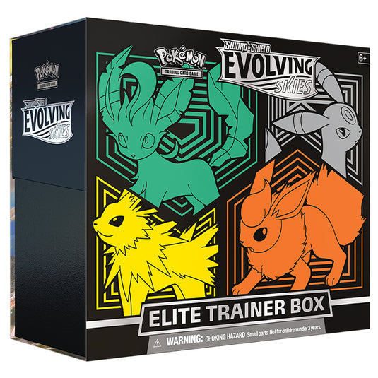 Pokemon - Sword & Shield - Evolving Skies - Elite Trainer Box - Leafeon, Umbreon, Jolteon & Flareon