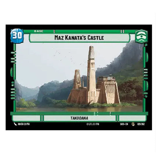 Maz Kanata’s Castle 21/262 card from the Star Wars Unlimited set Shadows of the Galaxy