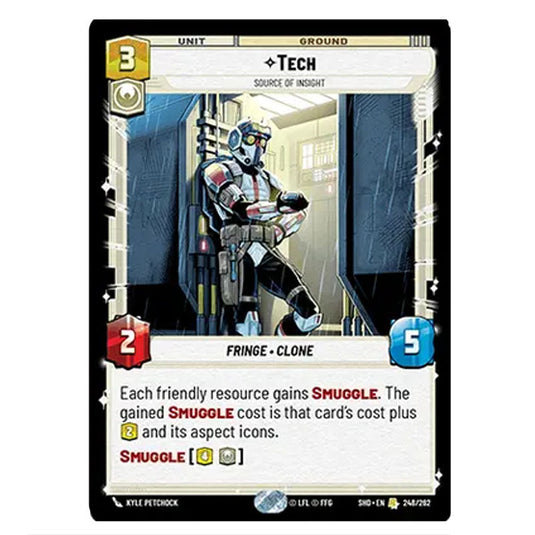 Tech 248/262 card from the Star Wars Unlimited set Shadows of the Galaxy