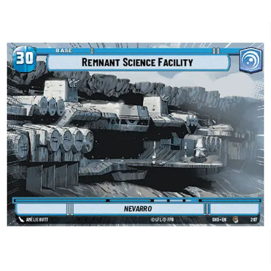 Remnant Science Facility 297 card from the Star Wars Unlimited set Shadows of the Galaxy