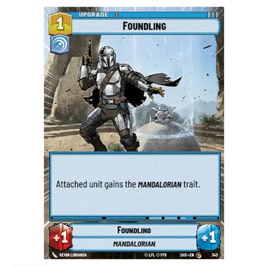 Foundling 343 card from the Star Wars Unlimited set Shadows of the Galaxy