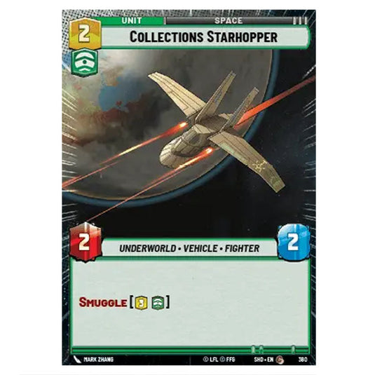 Collections Starhopper 380 card from the Star Wars Unlimited set Shadows of the Galaxy