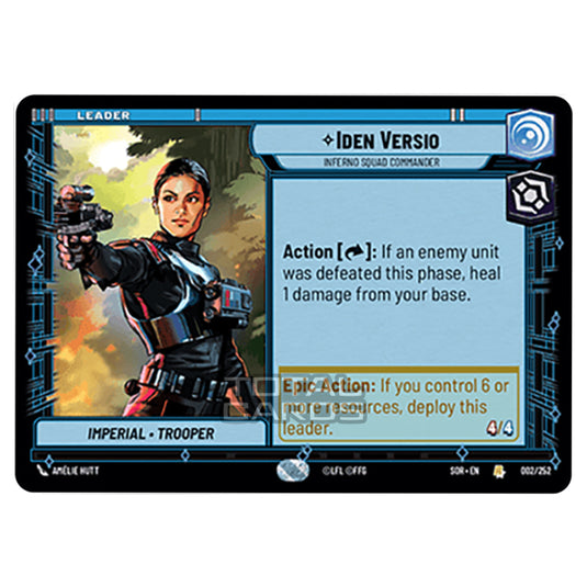 Star Wars Unlimited - Spark of Rebellion - Iden Versio (Rare) - 002/252