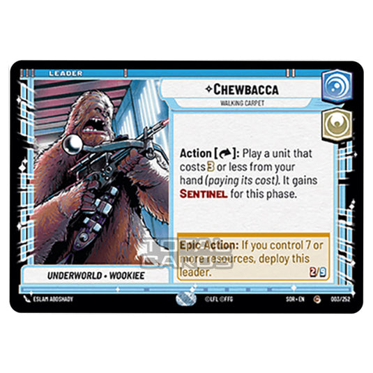 Star Wars Unlimited - Spark of Rebellion - Chewbacca (Common) - 003/252