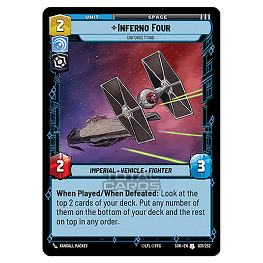 Star Wars Unlimited - Spark of Rebellion - Inferno Four (Uncommon) - 031/252