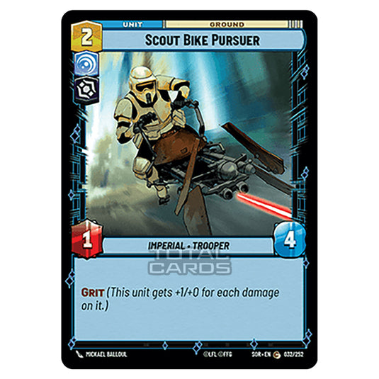 Star Wars Unlimited - Spark of Rebellion - Scout Bike Pursuer (Common) - 032/252