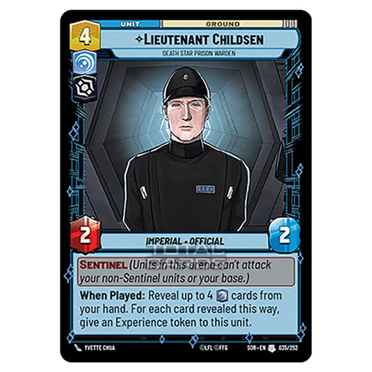 Star Wars Unlimited - Spark of Rebellion - Lieutenant Childsen (Uncommon) - 035/252