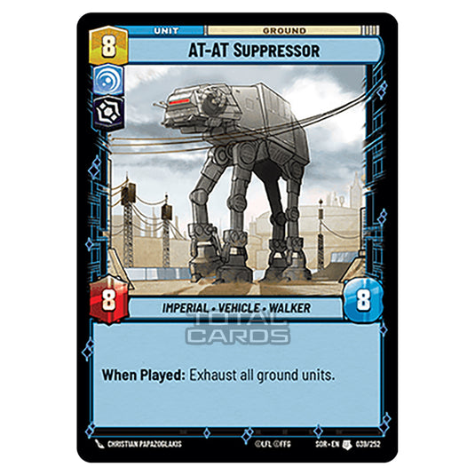 Star Wars Unlimited - Spark of Rebellion - AT-AT Suppressor (Uncommon) - 039/252