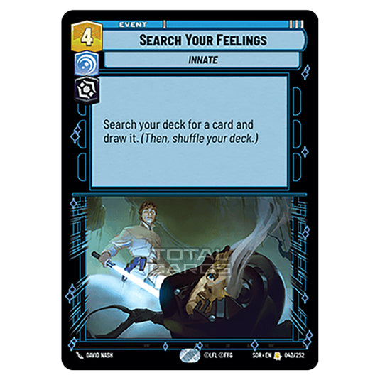 Star Wars Unlimited - Spark of Rebellion - Search Your Feelings (Rare) - 042/252