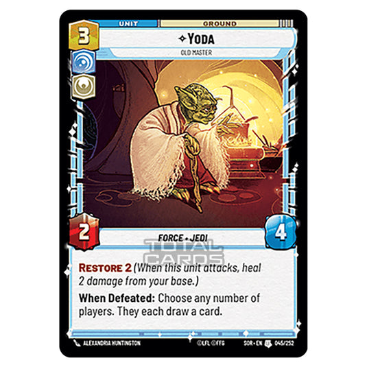 Star Wars Unlimited - Spark of Rebellion - Yoda (Uncommon) - 045/252