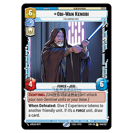 Star Wars Unlimited - Spark of Rebellion - Obi-Wan Kenobi (Rare) - 049/252