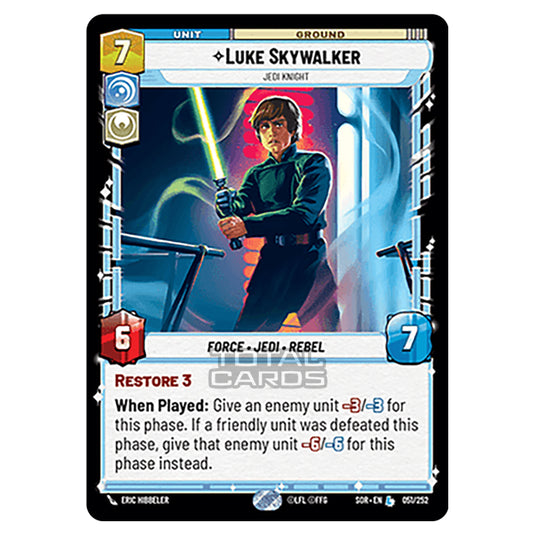 Star Wars Unlimited - Spark of Rebellion - Luke Skywalker (Legendary) - 051/252