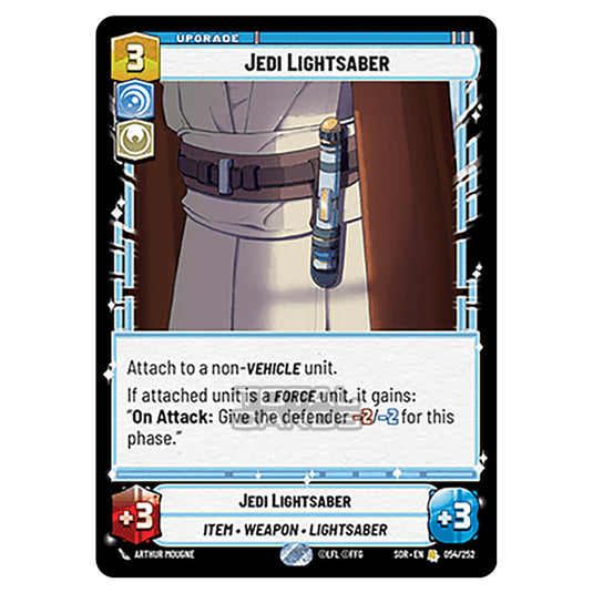 Star Wars Unlimited - Spark of Rebellion - Jedi Lightsaber (Rare) - 054/252