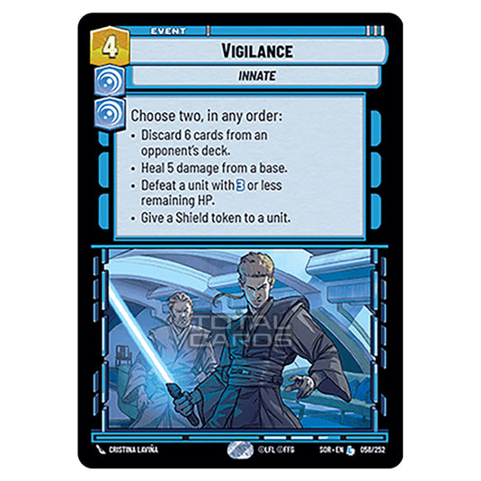 Star Wars Unlimited - Spark of Rebellion - Vigilance (Legendary) - 058/252