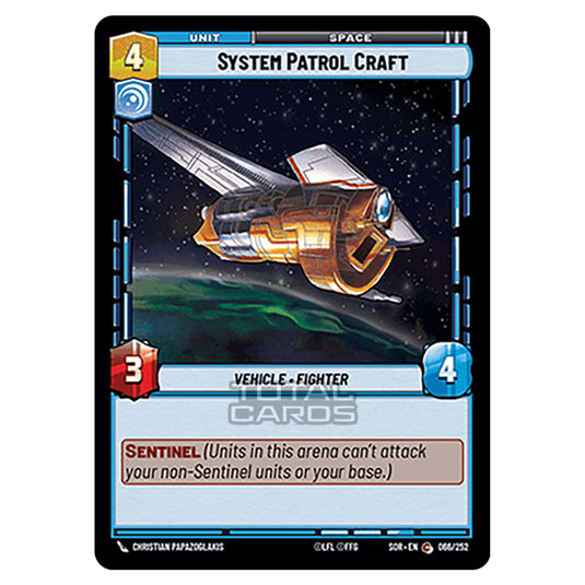 Star Wars Unlimited - Spark of Rebellion - System Patrol Craft (Common) - 066/252