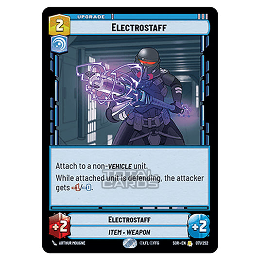 Star Wars Unlimited - Spark of Rebellion - Electrostaff (Rare) - 071/252