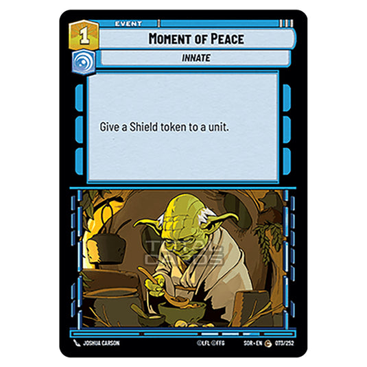 Star Wars Unlimited - Spark of Rebellion - Moment of Peace (Common) - 073/252