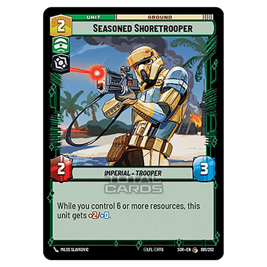 Star Wars Unlimited - Spark of Rebellion - Seasoned Shoretrooper (Common) - 081/252