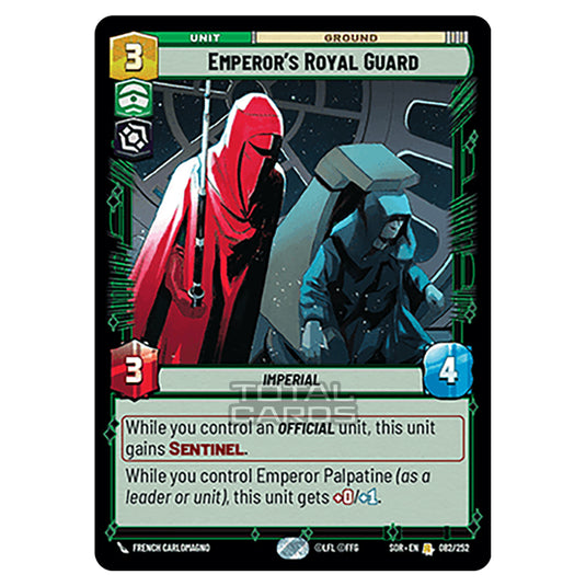 Star Wars Unlimited - Spark of Rebellion - Emperor's Royal Guard (Rare) - 082/252