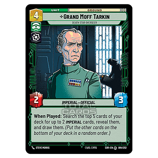 Star Wars Unlimited - Spark of Rebellion - Grand Moff Tarkin (Special) - 084/252