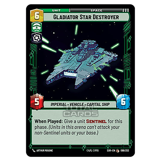 Star Wars Unlimited - Spark of Rebellion - Gladiator Star Destroyer (Common) - 086/252