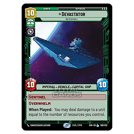 Star Wars Unlimited - Spark of Rebellion - Devastator (Legendary) - 090/252