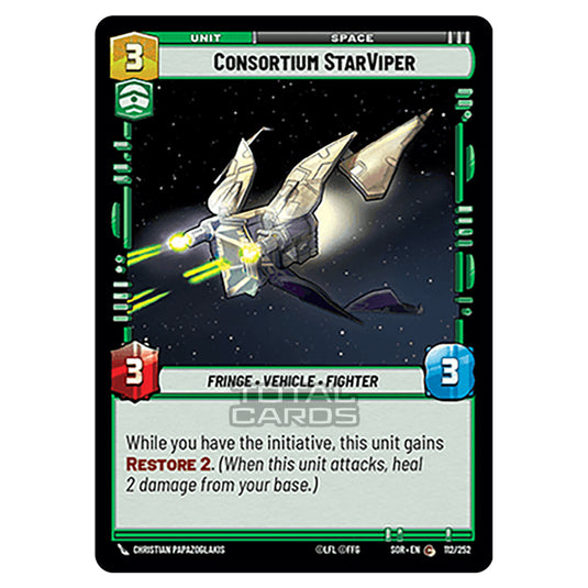 Star Wars Unlimited - Spark of Rebellion - Consortium StarViper (Common) - 112/252