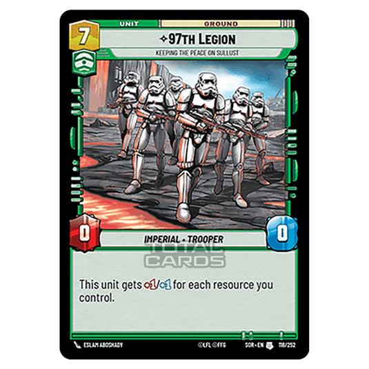 Star Wars Unlimited - Spark of Rebellion - 97th Legion (Uncommon) - 118/252