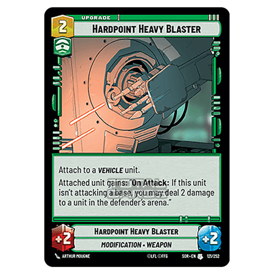 Star Wars Unlimited - Spark of Rebellion - Hardpoint Heavy Blaster (Uncommon) - 121/252