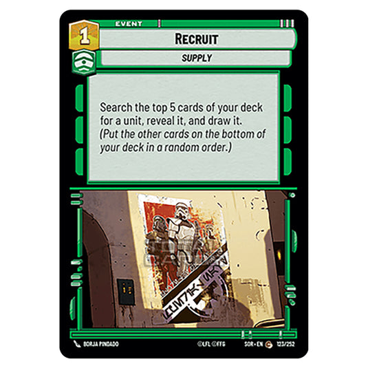 Star Wars Unlimited - Spark of Rebellion - Recruit (Common) - 123/252